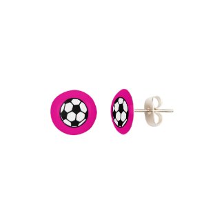 Soccer Balls on Pink