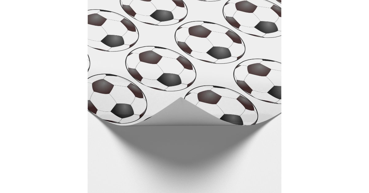 Soccer Balls Wrapping Paper Zazzle