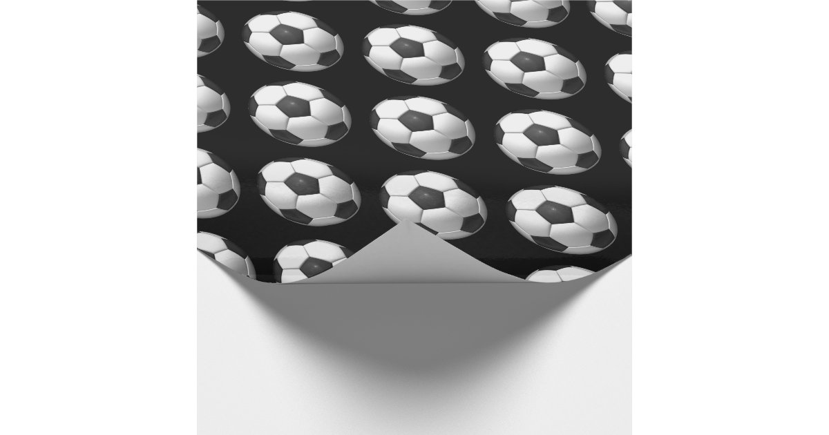 Soccer Balls Wrapping Paper Zazzle