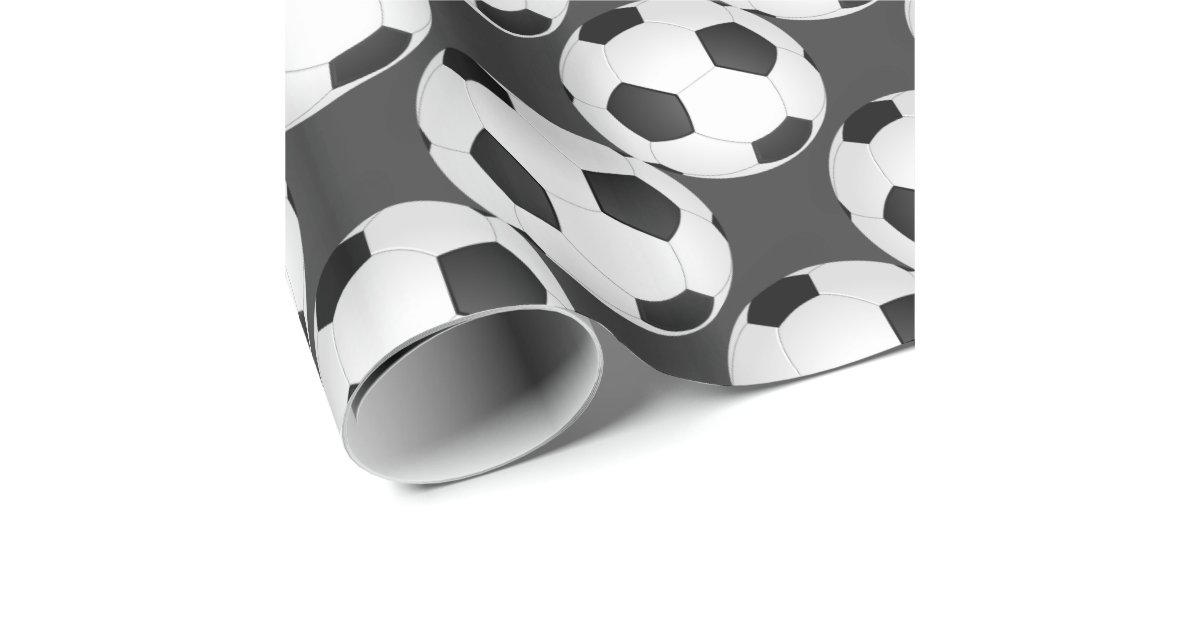 Soccer Balls Wrapping Paper Zazzle