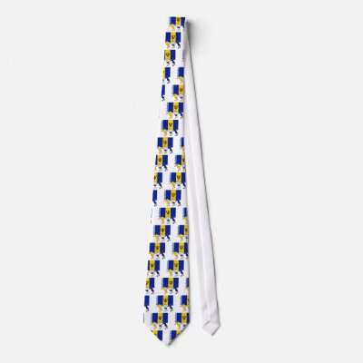 Soccer Barbados Neck Tie by nitsupak