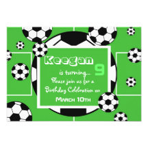 Soccer Birthday Invitation