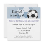 Soccer Birthday Party Invitations 5.25 in invitations