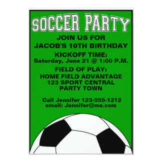 soccer invitation template