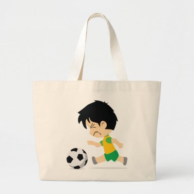 Soccer Boy Canvas Bags