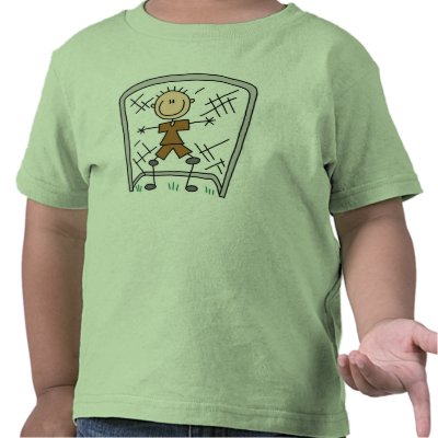 Soccer Boy Goalie Tee Shirts by stick_figures