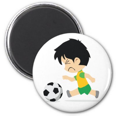 Soccer Boy Refrigerator Magnets