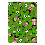 Soccer Boy Pattern Football Card