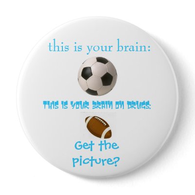 Soccer Brain Button