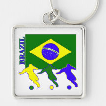 Soccer Brazil Keychains
