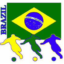 Soccer Brazil photo sculptures