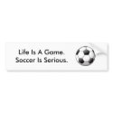 Soccer Bumper Sticker bumper stickers by soccerlover101 Soccer Bumper Sticker bumper stickers