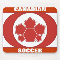 Soccer Canada Flag mousepads