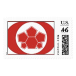 Soccer Canada Flag Postage Stamp
