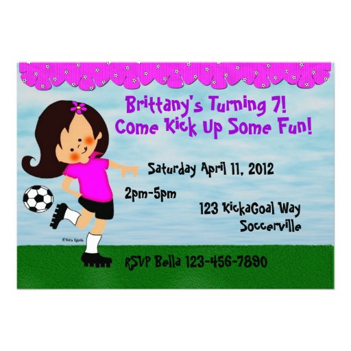 Soccer Celebration Invitation