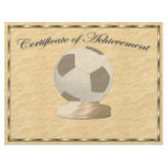 Soccer Certificate of Achievement Flyer Design