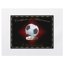 Soccer Certificate of Achievement Flyers