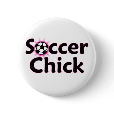 Soccer Chick Button