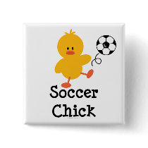 Soccer Chick Button