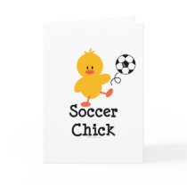 Soccer Chick Greeting Card
