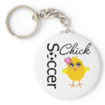 Soccer Chick Keychain