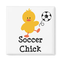 Soccer Chick Magnet