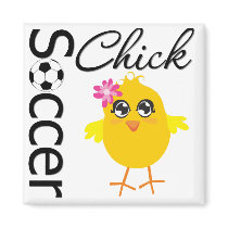 Soccer Chick magnets by chicktshirts Soccer Chick magnets