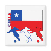 Soccer Chile magnets