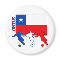 Soccer Chile magnets