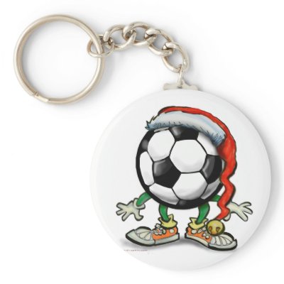 Soccer Christmas keychains