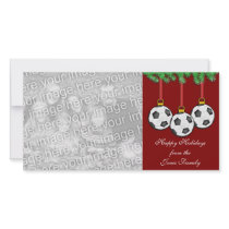 Soccer Christmas Photo Card
