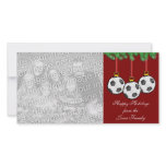 Soccer Christmas Photo Card
