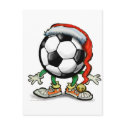 Soccer Christmas postcards by FunGraphix Soccer Christmas postcards