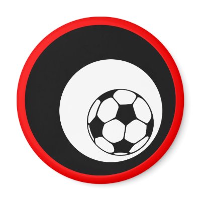 soccer : circles : fridge magnets by asyrum