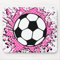 soccer : circles : mouse pad