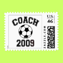 Soccer Coach 2009 postage by sports_tshirts Soccer Coach 2009 postage