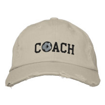 Soccer Coach Cap Embroidered Baseball Cap