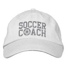 Soccer Coach Cap Embroidered Hat