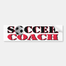 Soccer Coach (red) Bumper Sticker