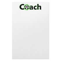 Soccer Coach Custom Stationery