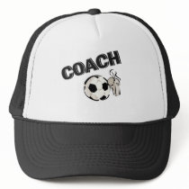 Soccer Coach (Whistle/Ball) Trucker Hats