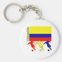 Soccer Colombia Key Chain