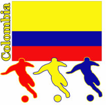 Soccer Colombia Acrylic Cut Outs