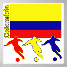 Soccer Colombia Print