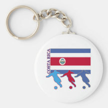 Soccer Costa Rica Key Chain
