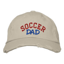 SOCCER, Dad - Customized - Customized embroidered hats