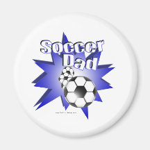 Soccer DAD Refrigerator Magnets