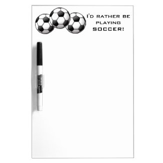 Soccer Design Dry Erase Board