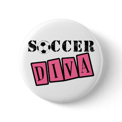 Soccer Diva Pinback button