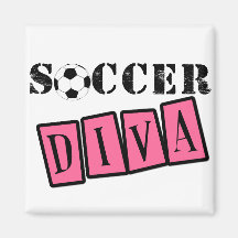 Soccer Diva Fridge Magnet